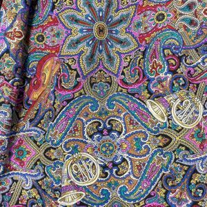 VTG Jos A Bank Skirt Women's 10 Maxi Lined Pockets Paisley Musical Academic Boho